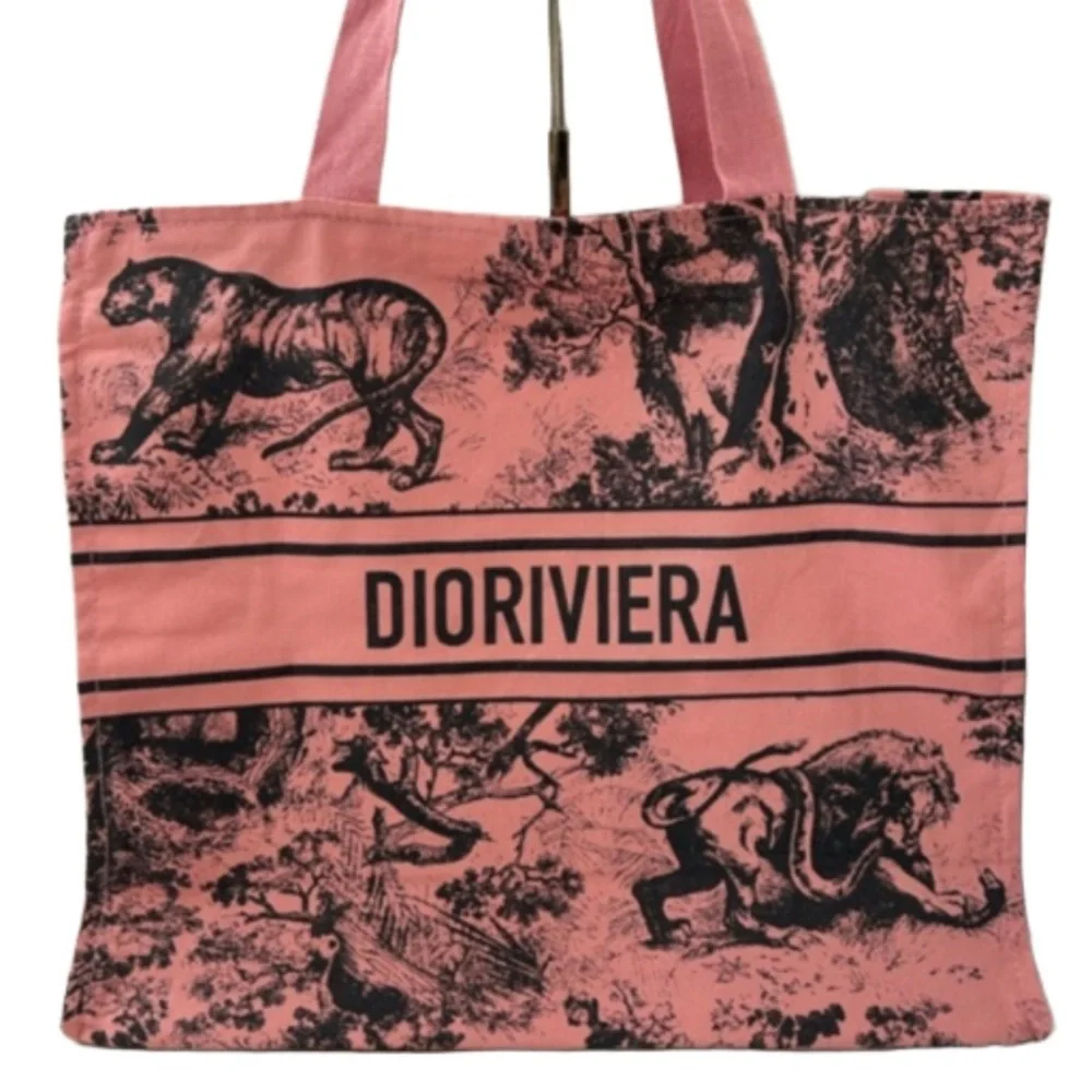 LAST 1- Pink Christian Dior Dioriviera Tote - Picture 2 of 2